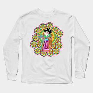 Latin Style Geisha Long Sleeve T-Shirt